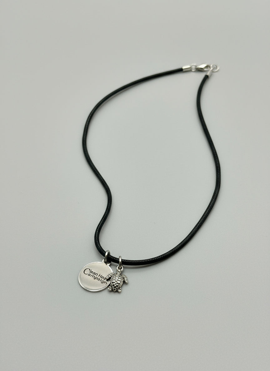 Necklace with a silver pendant 