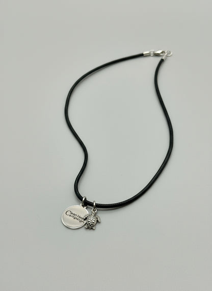 Necklace with a silver pendant 