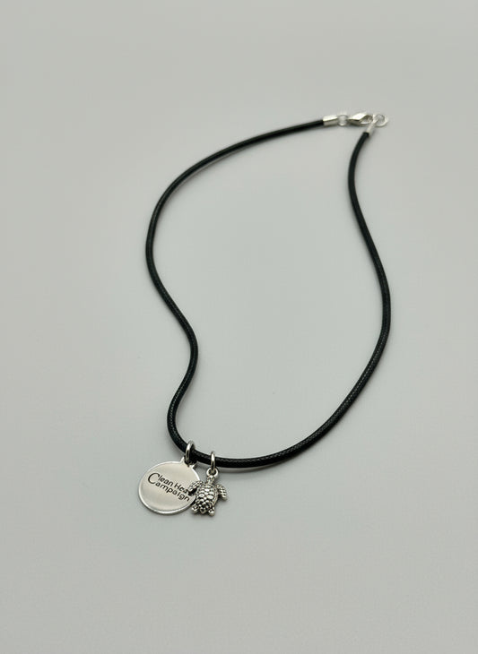 Necklace with a silver pendant 