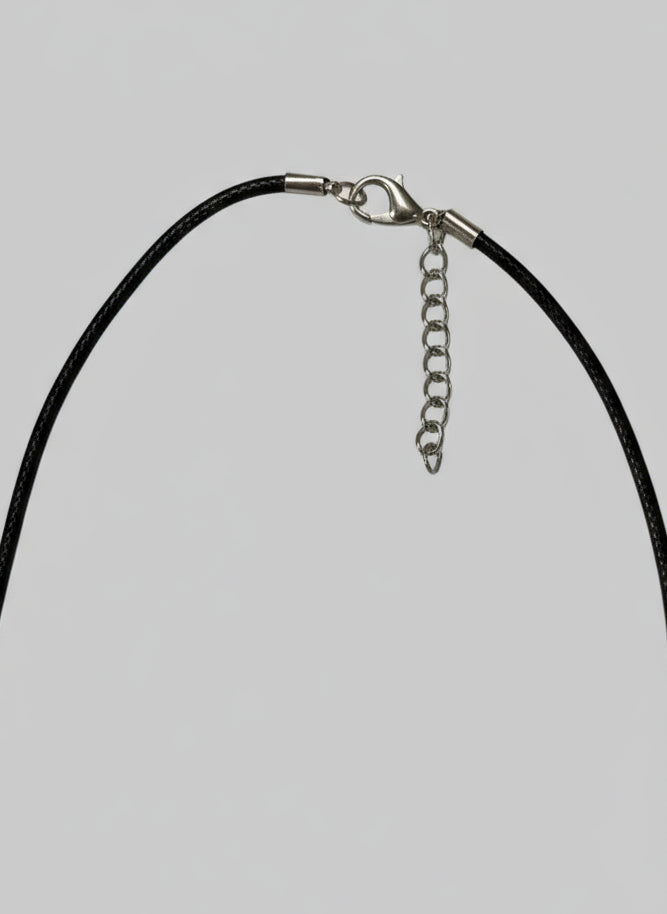 Necklace with a stainless steel clasp