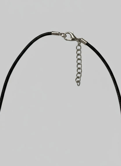 Necklace with a stainless steel clasp